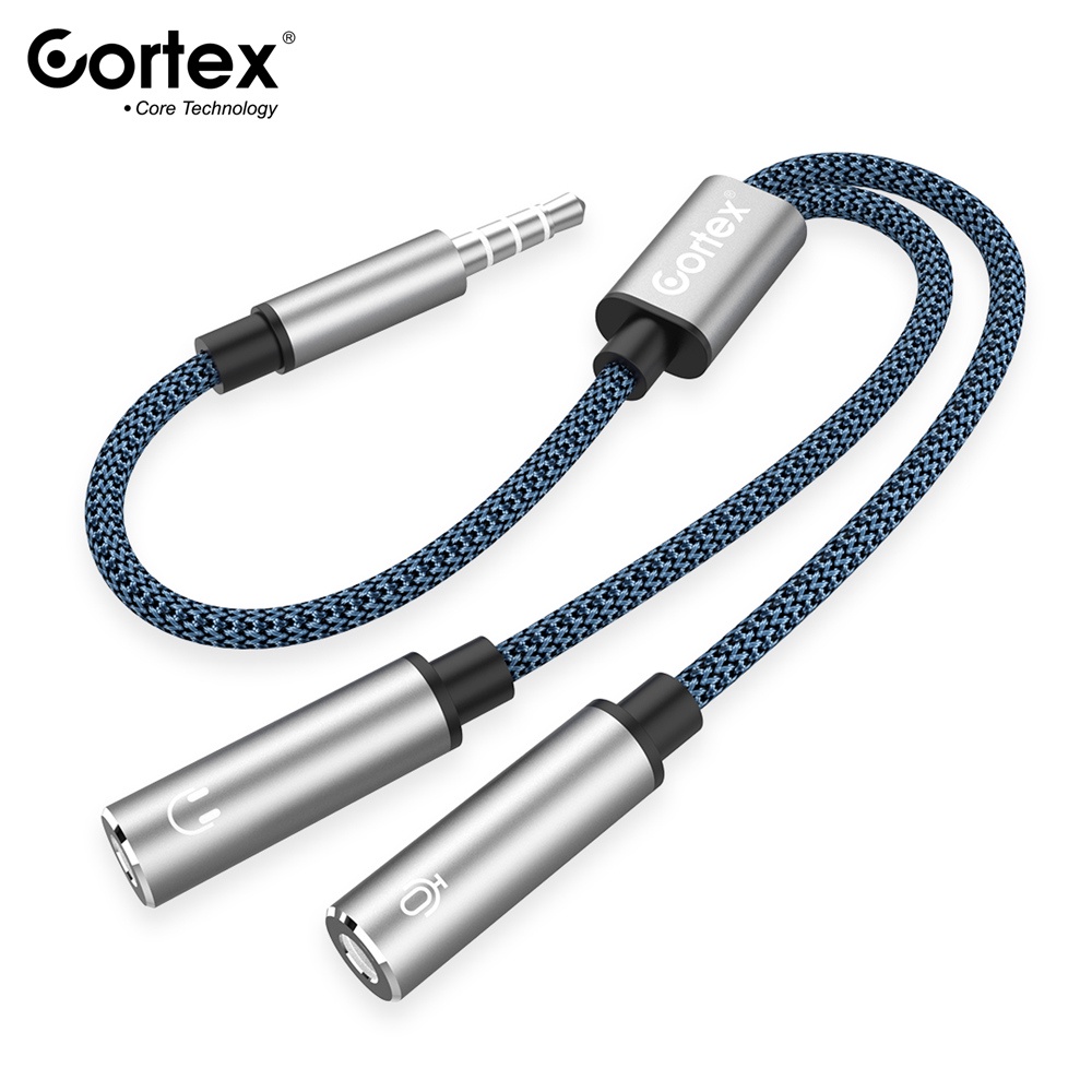 Cortex MH-222 Audio Splitter Jack 3.5mm male to dual female 2in1 Kabel Audio to Mic / Audio