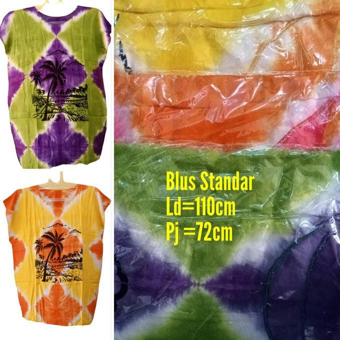 PROMO TERKINI Blus Santai Wanita Gradasi Pantai Random