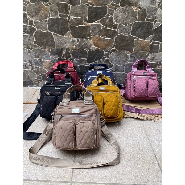 Tas Chibao Multifungsi 1814-22 Bahan Kanvas. Tas Ransel Wanita Tas Chibao ORI Chibao Multifungsi Import BEST SELLER.!!!