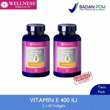 WELLNESS VITAMIN E ISI 60 BUY 1 GET 1