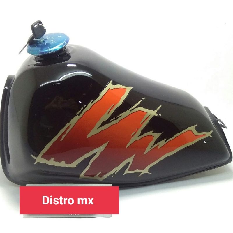 Tangki Motor TS 125 bahan Plat besi Finishing Pernish dan sticker Thailand bonus tutup tangki