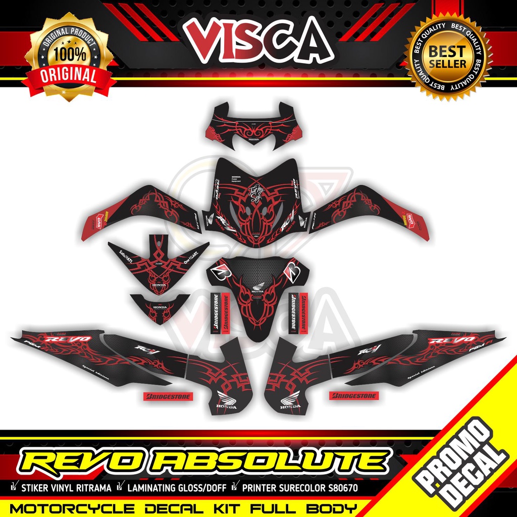 Decal Revo Absolute 110 Full Body Decal Absolute Revo Full Body Stiker Revo Absolute 110 Full Body S
