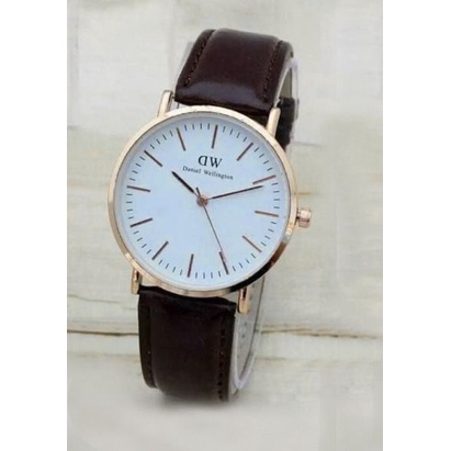 WBS JAM TANGAN COUPLE FREE BATERAI ✅COD KULIT IMPORT GROSIR MURAH PREMIUM PRIA WANITA ANAK REMAJA DEWASA VINTAGE CASUAL QUARTZ DD003-PRIA COKLAT TUA PP