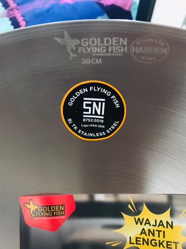 Wajan Harden Golden Flying Fish Original 38cm