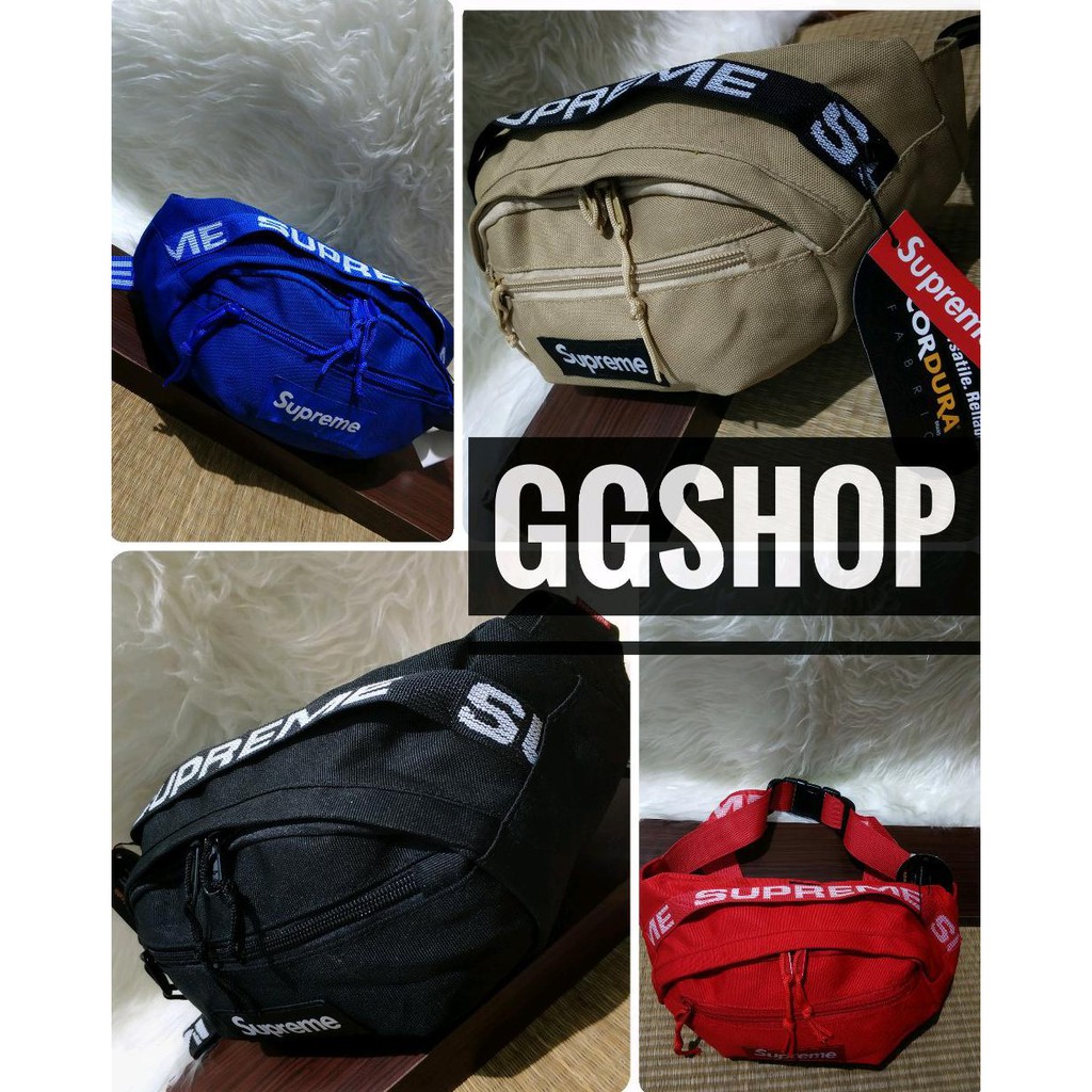 Paling Murah Tas Pinggang Waistbag Supreme Ss18 Like Ori