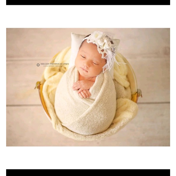 Bedong selimut bayi newborn fotografi king size 2 meter 200cm