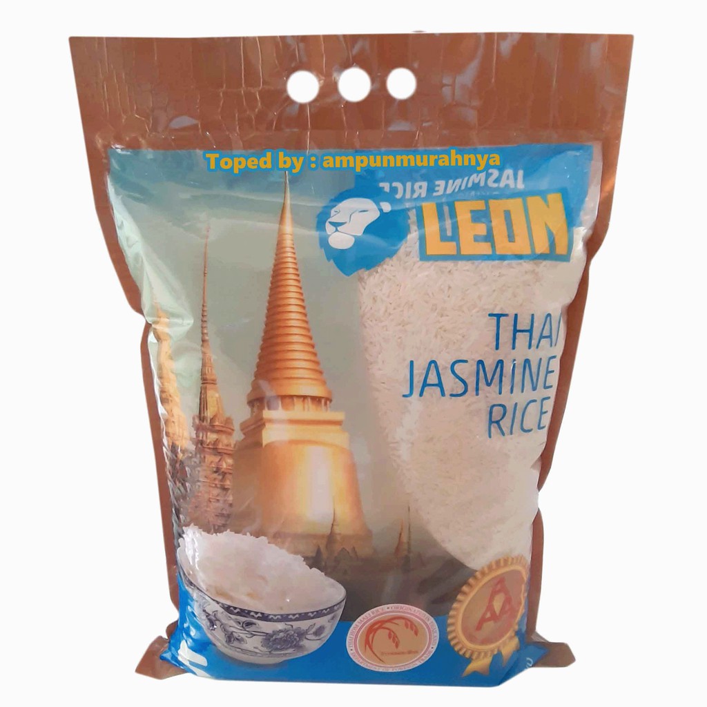 

Beras thailand jasmine leon 5 kg