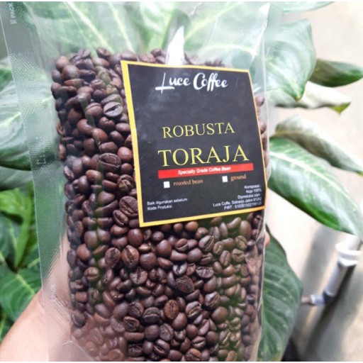 

Kopi Toraja Fine Robusta Kemasan 240 gram Biji Sangrai atau Bubuk Luce coffee