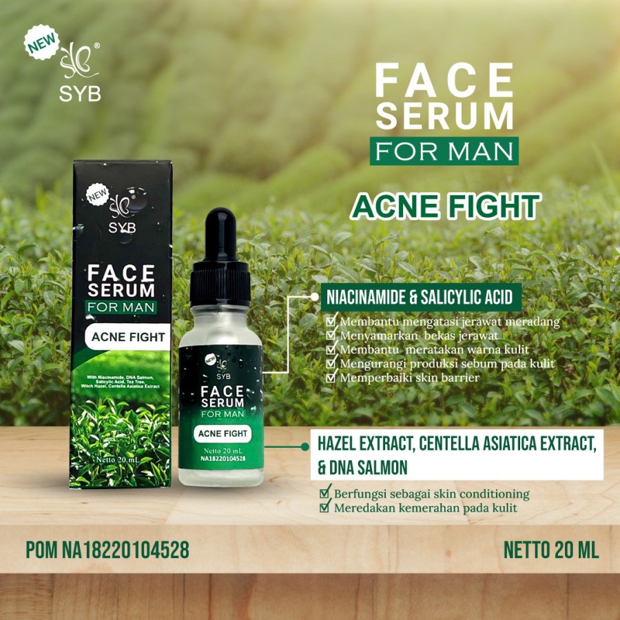 NEW SYB ACNE FIGHT FACE SERUM FOR MAN BPOM