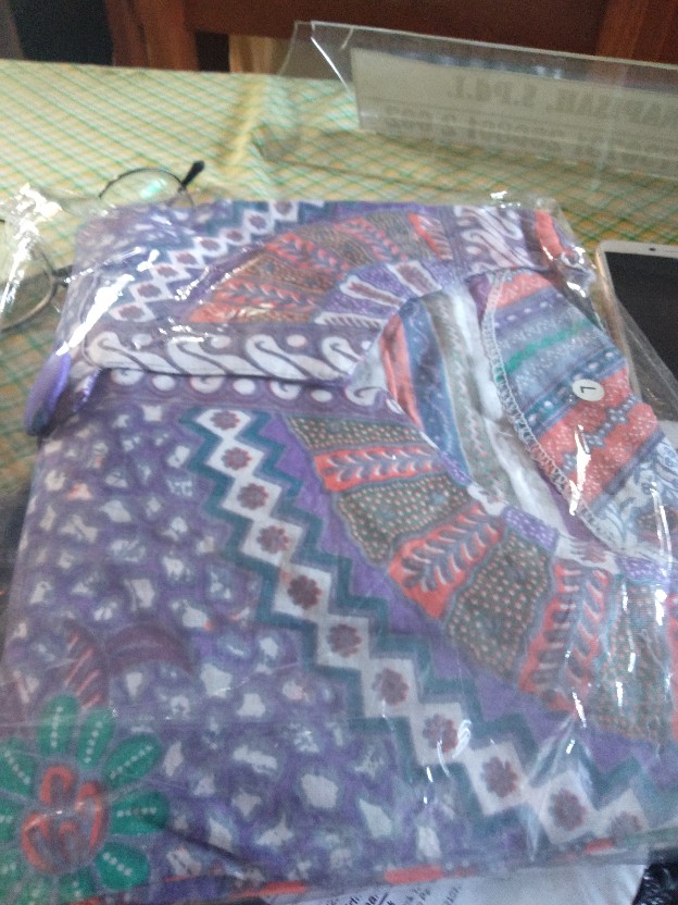 M-l-xl-xxl Batik Tunik Wanita Asj Sa Hrb026 Kenongo Pekalongan Sogan Tulis