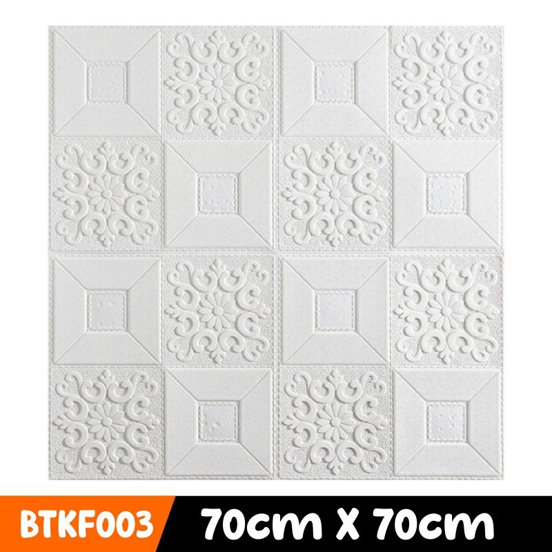 Wallpaper 3D Foam Motif Batik Brickfoam 70cm x 70cm Foam Bata Batik Matte Hight Quality-BTK003-POLOS