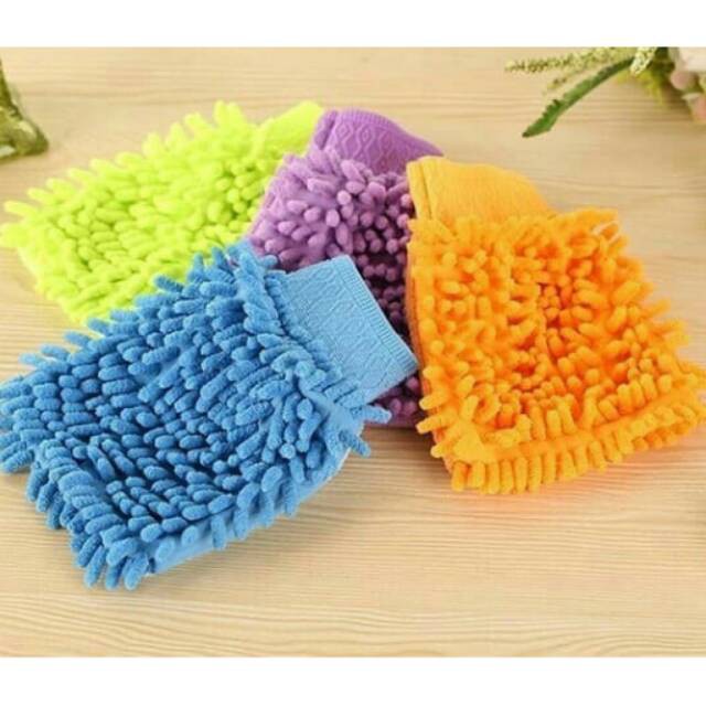 Sarung Tangan Cendol Microfiber Lap Serbaguna 1 Sisi / Lap murah