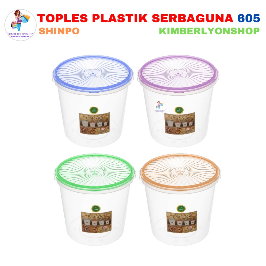 Toples Sealware Plastik Kerupuk Tempat Kue 5 Liter Shinpo 605 Food Safe