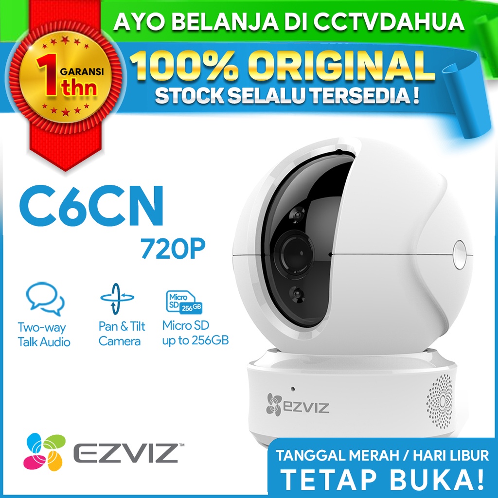 EZVIZ C6CN 720P CCTV SMART IP CAMERA WIFI / C6C(N) GARANSI RESMI 1 TAHUN