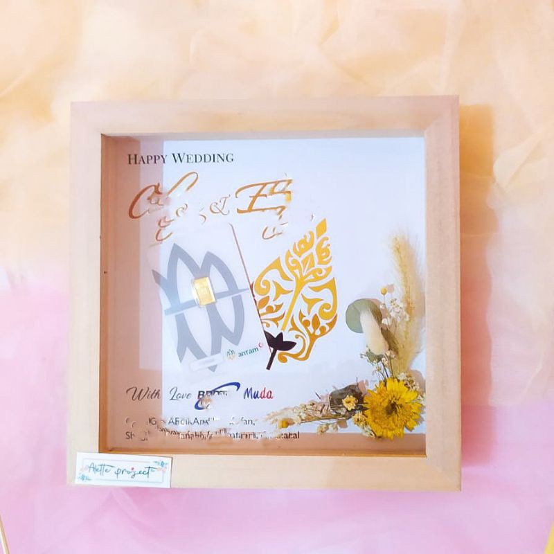 Kado Logam Mulia dalam Frame / Frame Antam atau Dirham