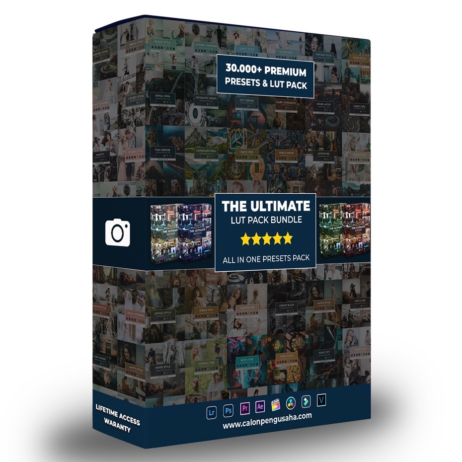 30.000+ Premium Lut Pack & Presets Lightroom Terlengkap LUTs Bundle