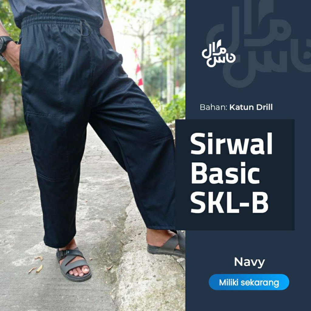 Celana Sirwal Basic SKL-B Gratis Peci Rajut