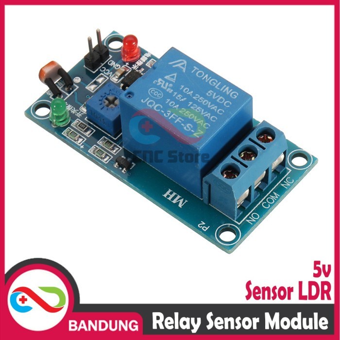 RELAY 5V LDR LAMPU OTOMATIS MODULE PHOTOSENSITIVE RESISTANCE LIGHT DETECTION