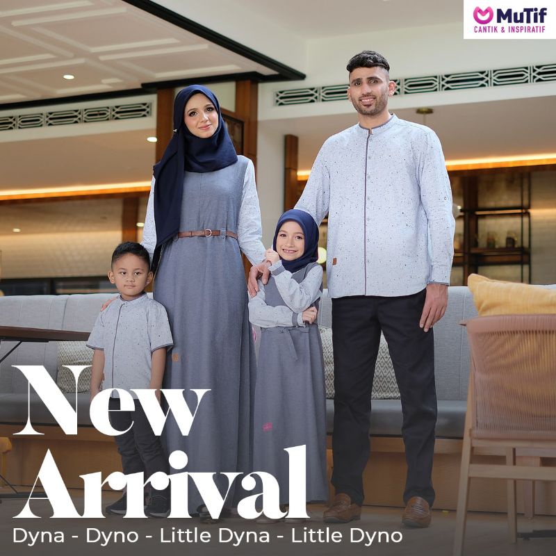(COD) MUTIF DYNA - DYNO Artic Ice ll Terbaru sarimbit keluarga 2021 bahan katun denim motif ll Terla
