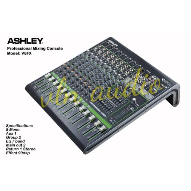 Mixer ASHLEY V 8FX / V 8 FX USB . ORIGINAL