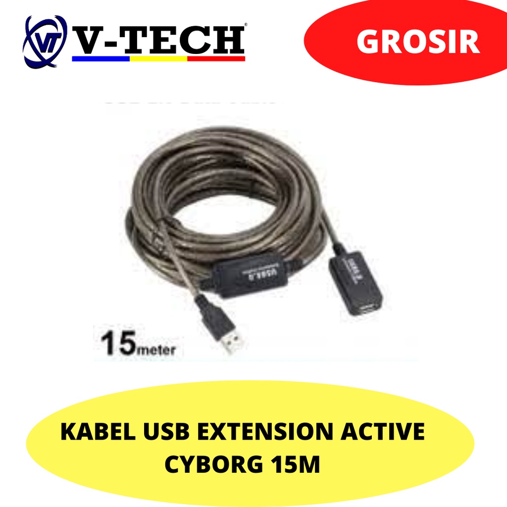 KABEL USB EXTENSION ACTIVE CYBORG 15M
