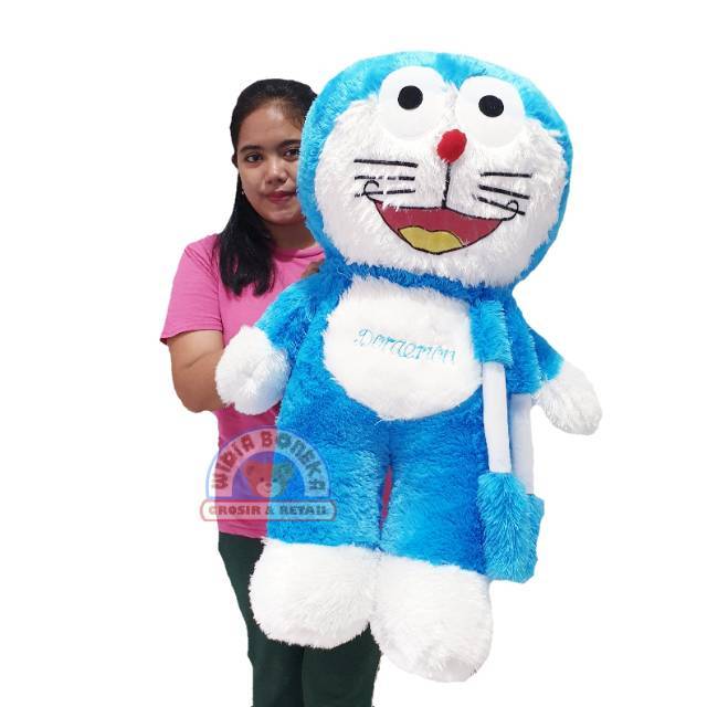 Boneka  doraemon syal jumbo 90 cm