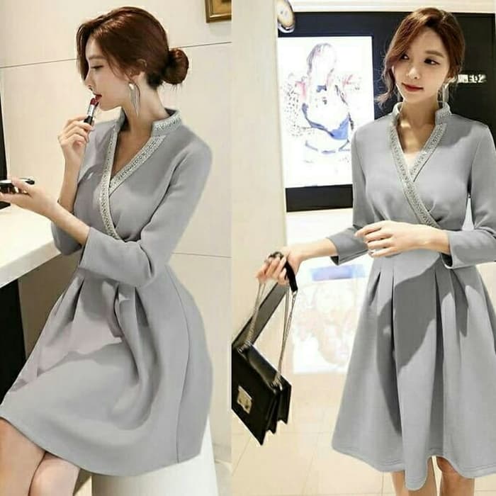 GL MD line Baju dress wanita cewe busui kerja kuliah gereja kondangan pernikahan natal imlek sinci