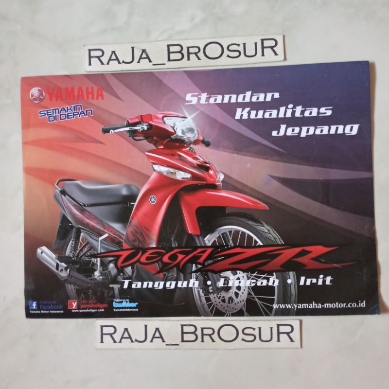 Poster brosur katalog flyer Yamaha Vega ZR 2010