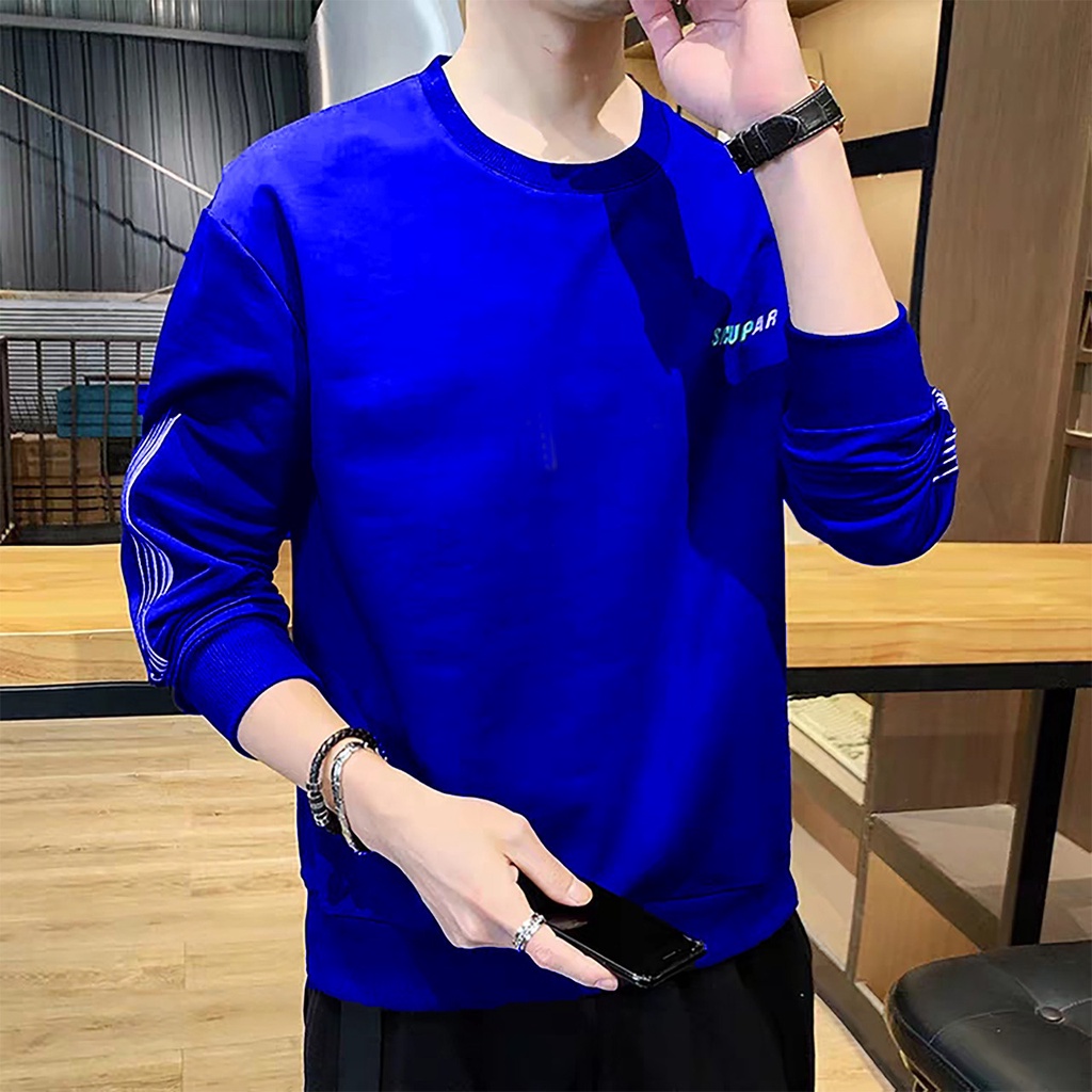 KIYOWO-BAJU SWEATER SOCUPAR PAKAIAN FASHION PRIA LENGAN PANJANG