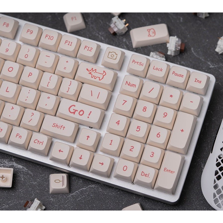 Yiqi Graffiti PBT Dye-sub Keycaps 131 set XDA Profile