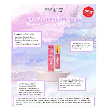 Yesnow Eau De Parfum Roll On | Zodiac 10 ml