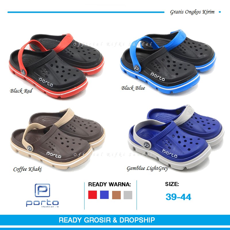 Sandal Baim Kodok Selop Pria Dewasa Crocs Ukuran Jumbo 39-44