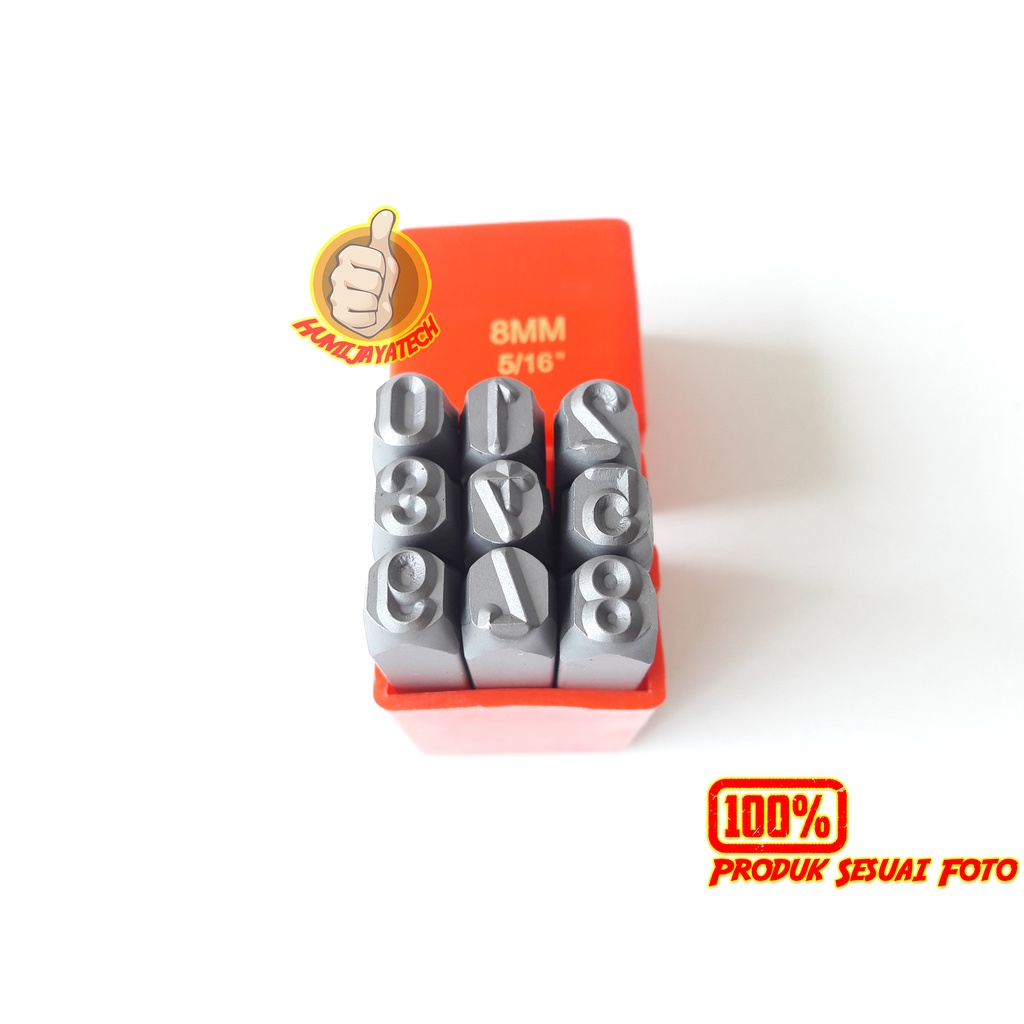 Alat Ketok Angka 8mm Toyoda / Ketok Angka 8mm / Alat Ketok Angka