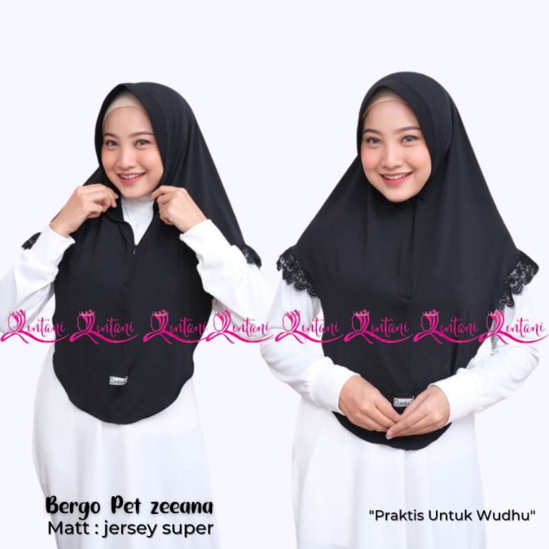 BERGO ZEENA QINTANI HIJAB BERGO ZARA RENDA WAHYU BU SHAFIRA HIJAB INSTAN RENDA BERGO POLOS JERSEY SUPER PREMIUM KERUDUNG ZIPPER-6