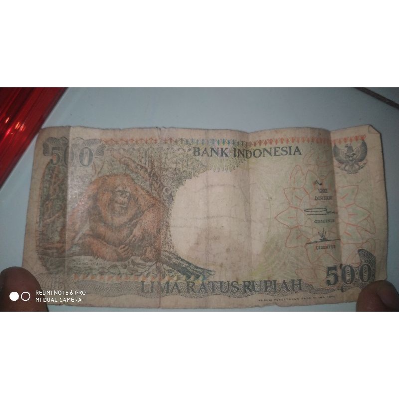 uang kuno 500 rupiah orang utan 1992