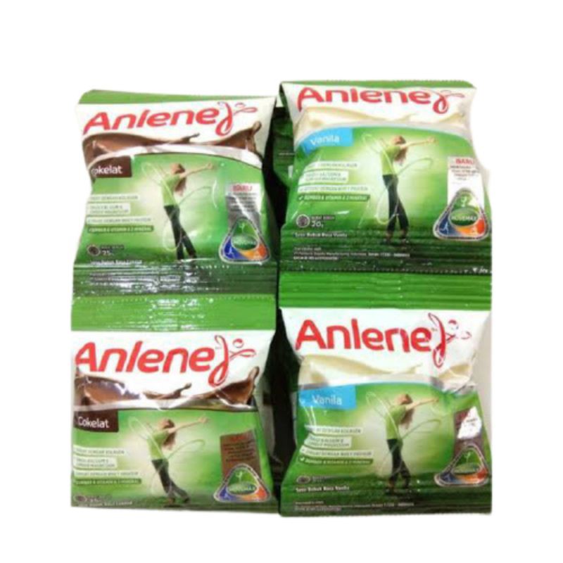 

Susu Anlene Renceng (Isi 10sachet @20gr) Renteng Susu Bubuk Vanila Coklat