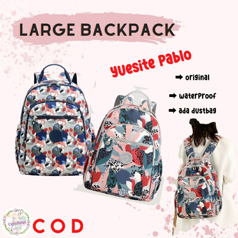 Backpack Wanita Large tas ransel besar yuesite pablo original cyutebags