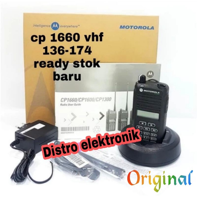 HT Motorola Cp 1660 Vhf 136 - 174 Handy Talky Radio Original Motorola