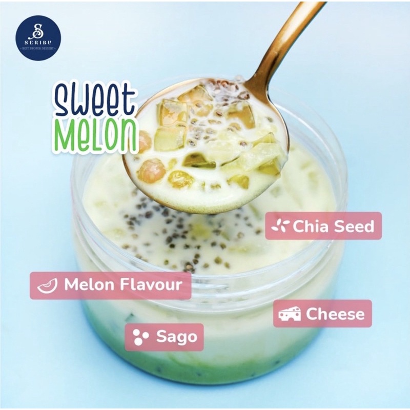 

sweet melon sago milk cheese