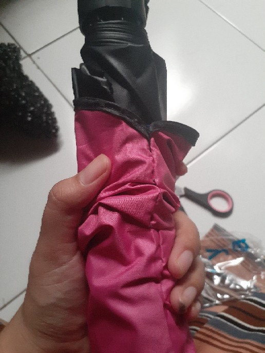 Ombotak Payung Lipat 3d New. Magic Umbrella Hujan 3 Dimensi Warna Random