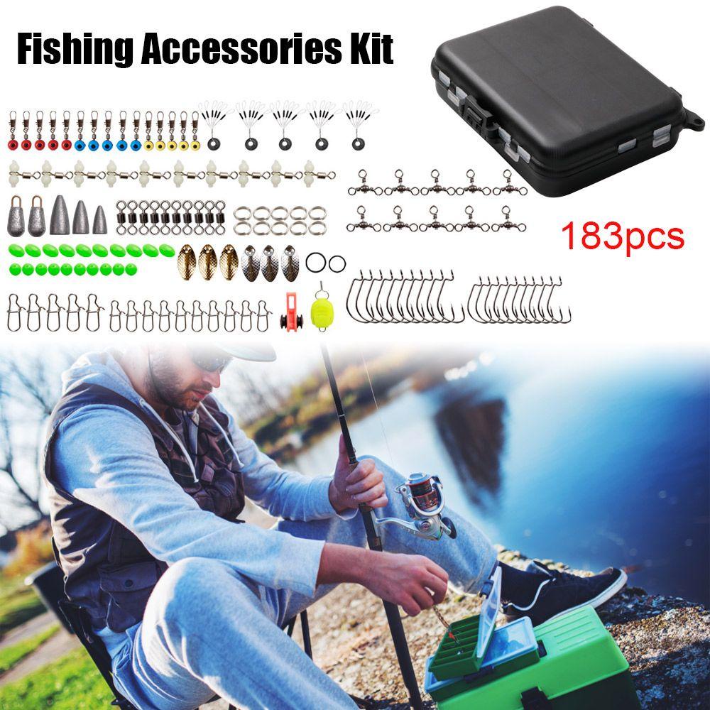 Top 183pcs Aksesoris Memancing Kit New tackle box High Quaility Sinker weights