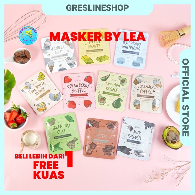 ( KEMASAN TERBARU TERLARIS) MASKER ORGANIK by LEA GLORIA| MASKER BUBUK by LEA GLORIA Size 20 gram | 