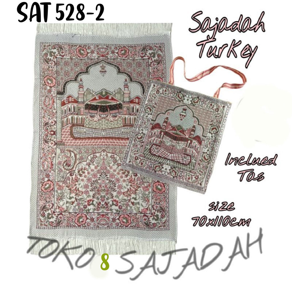 (COD) SAJADAH TURKI/SEJADAH TURKEY INCLUDE TAS/ SAJADAH TRAVEL FASHION MUSLIM IMPORT