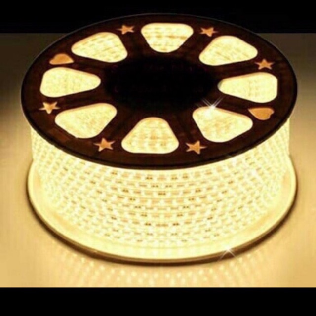 Led strip 5050 warm white meteran / lampu plafon / lampu ceiling led