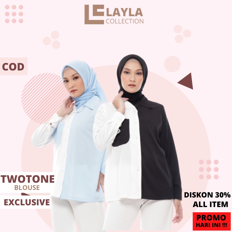 LC26 Baju Bju Kemeja Kwmeja Kameja Kmeja Atsan Atasn Atasan Krmeja Muslim Muslimah Setelan Perempuan