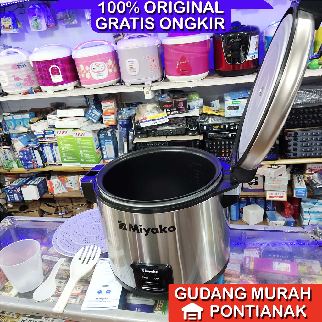 Rice Cooker Miyako MCG 171 kapasitas 16,7liter Jumbo Magic Com Stainless Steel Anti Lengket