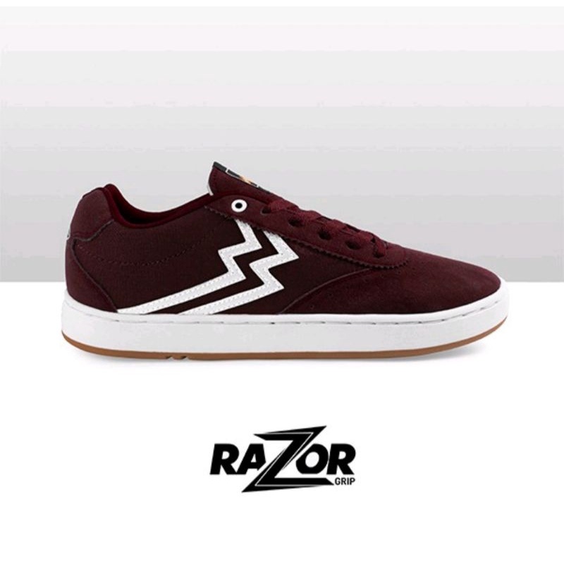 Geoff Max - Boston Maroon White | Sepatu Pria | Sneakers Pria