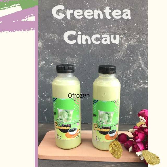 

Green tea cincau
