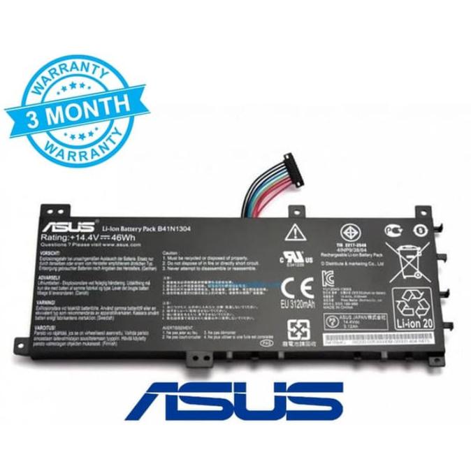 Baterai Laptop Original Asus A451 A451L A451LN A451LB A451LA B41N1304