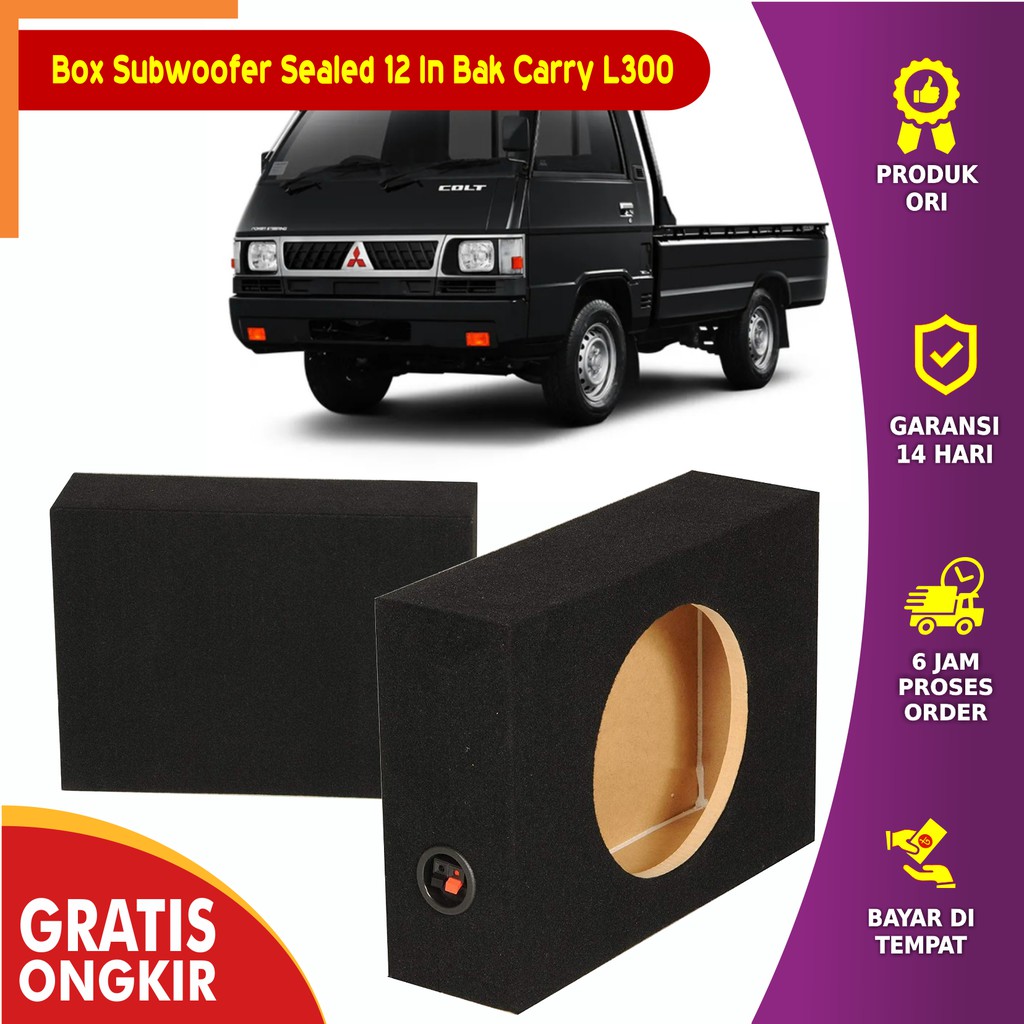 Box Subwoofer Sealed 12 In Untuk Mobil T Lost Bak Carry L300